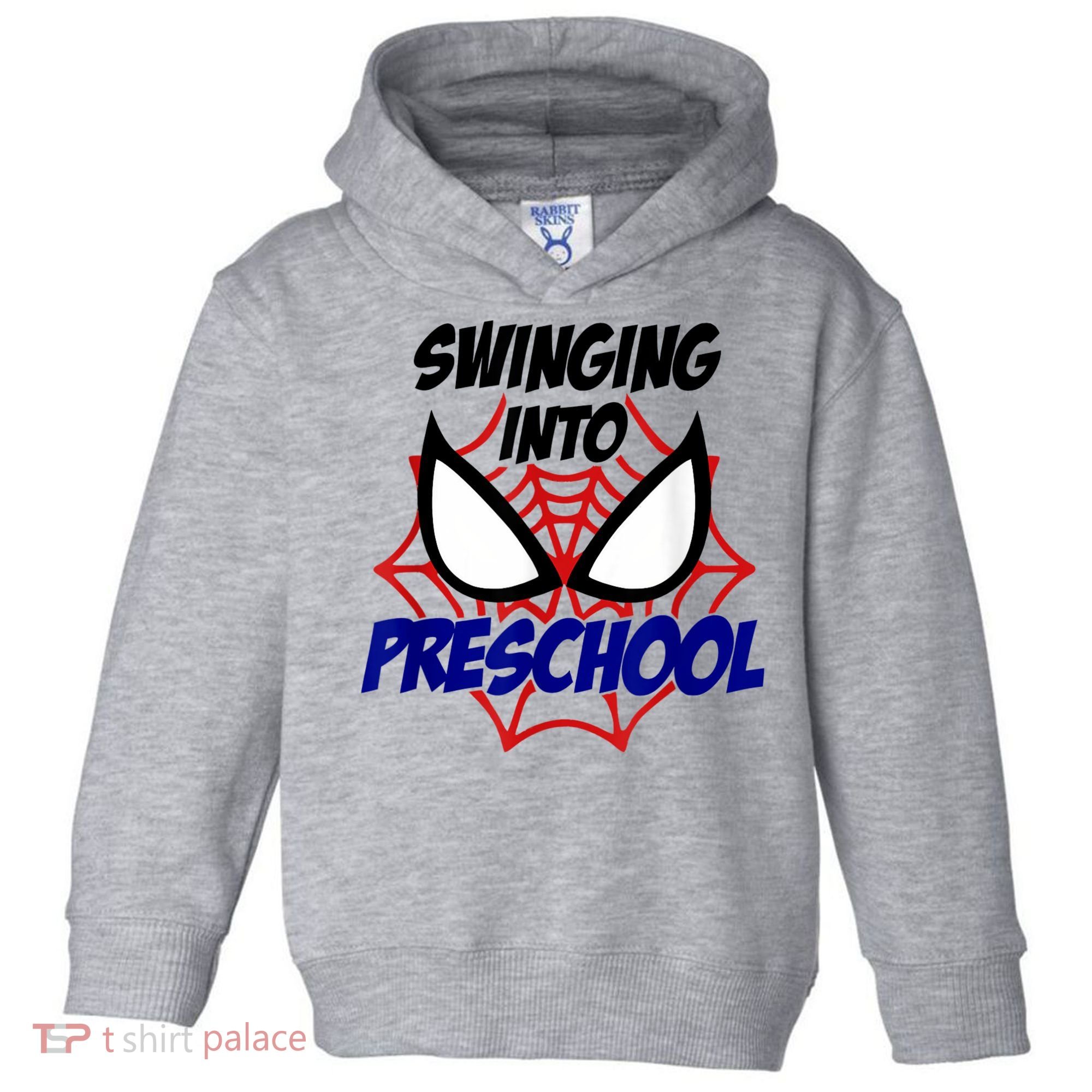 Swinging Into Preschool Shirt, Boys First Day Of PreK Toddler Hoodie