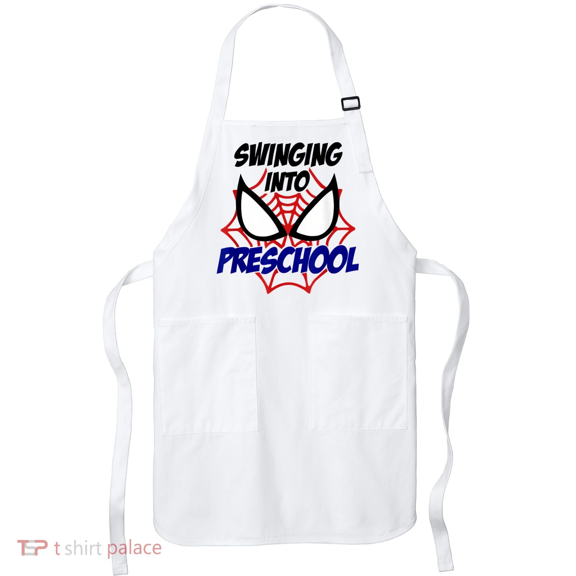 Swinging Into Preschool Shirt, Boys First Day Of PreK Apron
