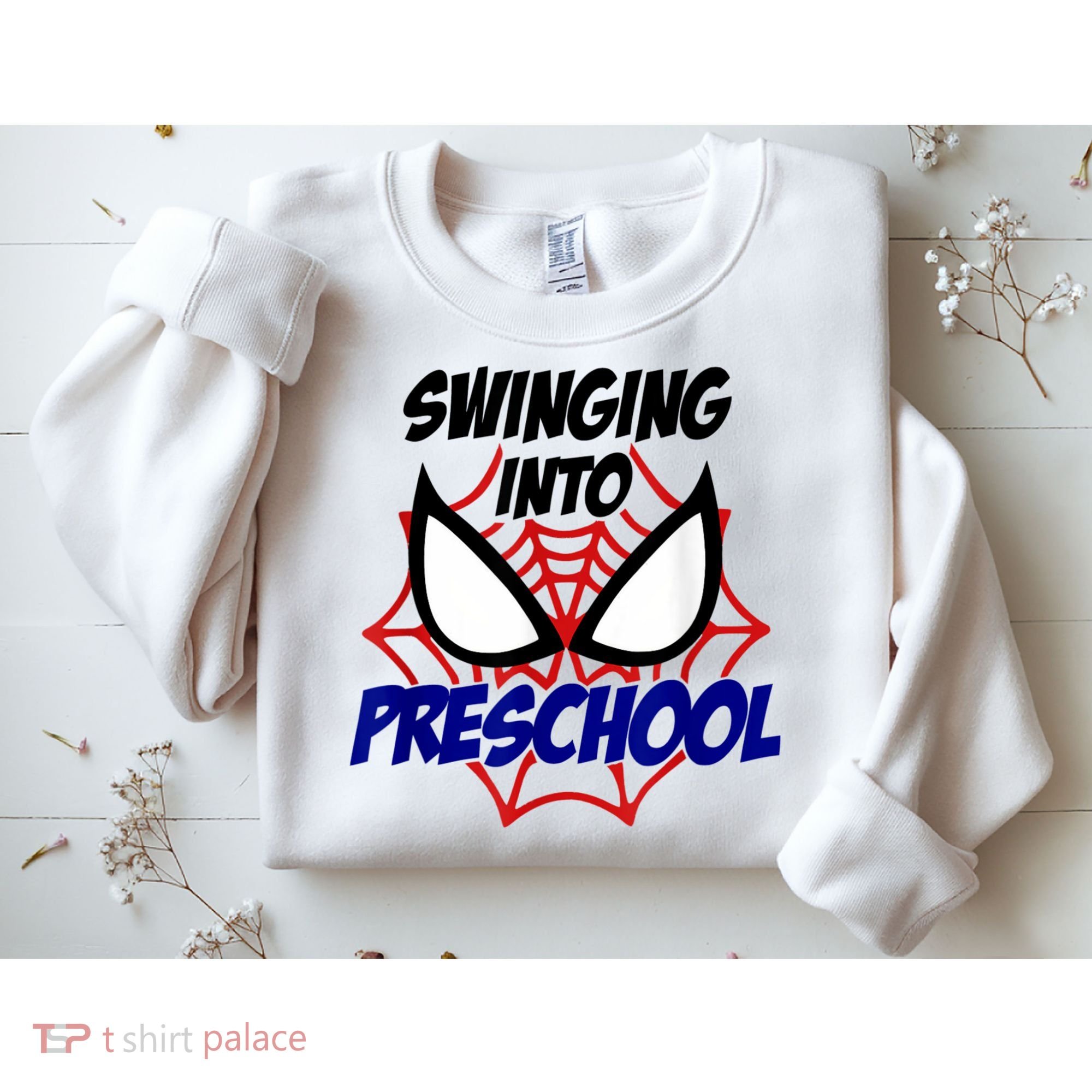 Swinging Into Preschool Shirt, Boys First Day Of PreK Sweatshirt