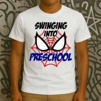 Swinging Into Preschool Shirt, Boys First Day Of PreK T-Shirt thumb 3