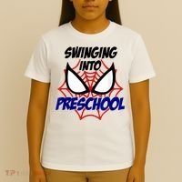 Swinging Into Preschool Shirt, Boys First Day Of PreK T-Shirt thumb 4