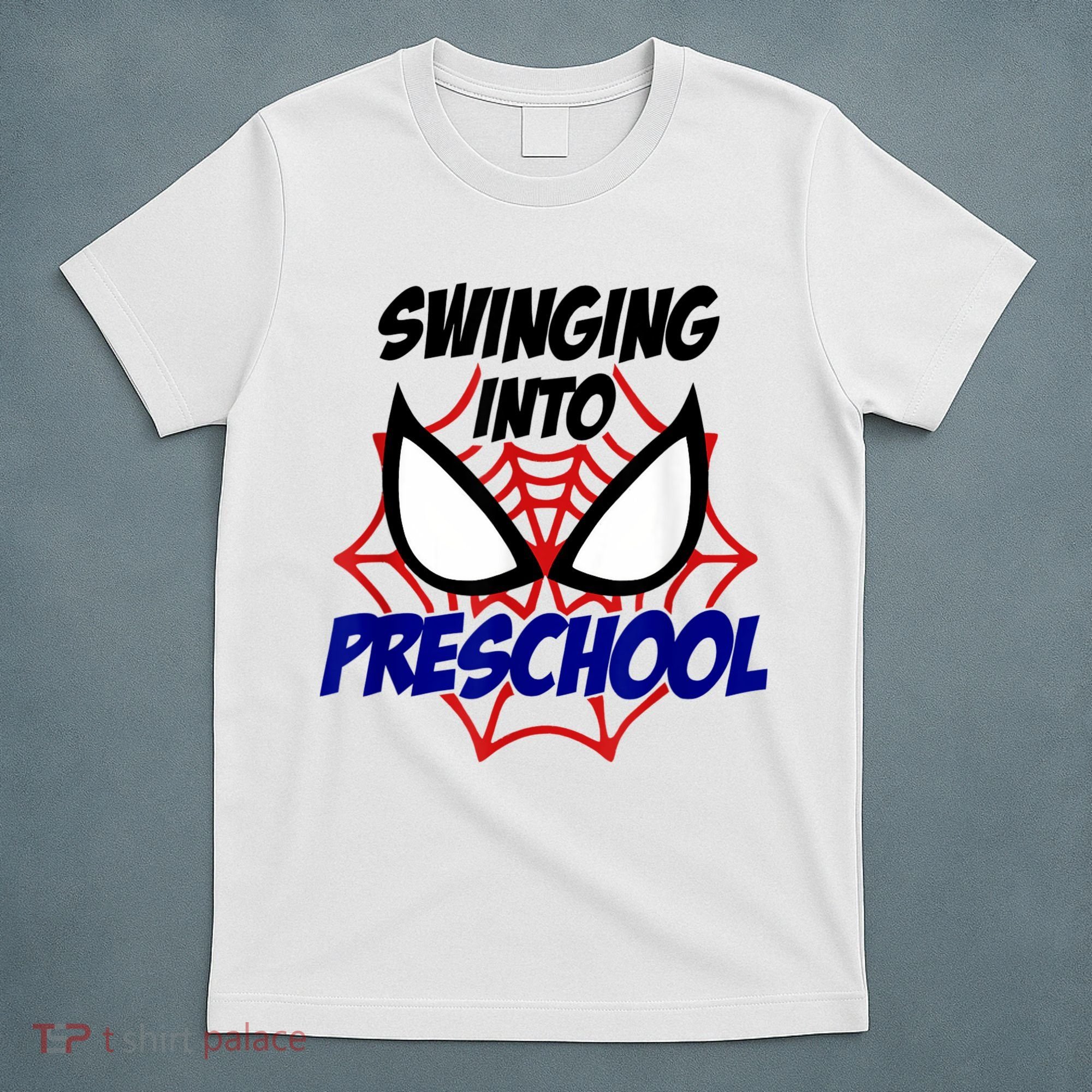 Swinging Into Preschool Shirt, Boys First Day Of PreK T-Shirt