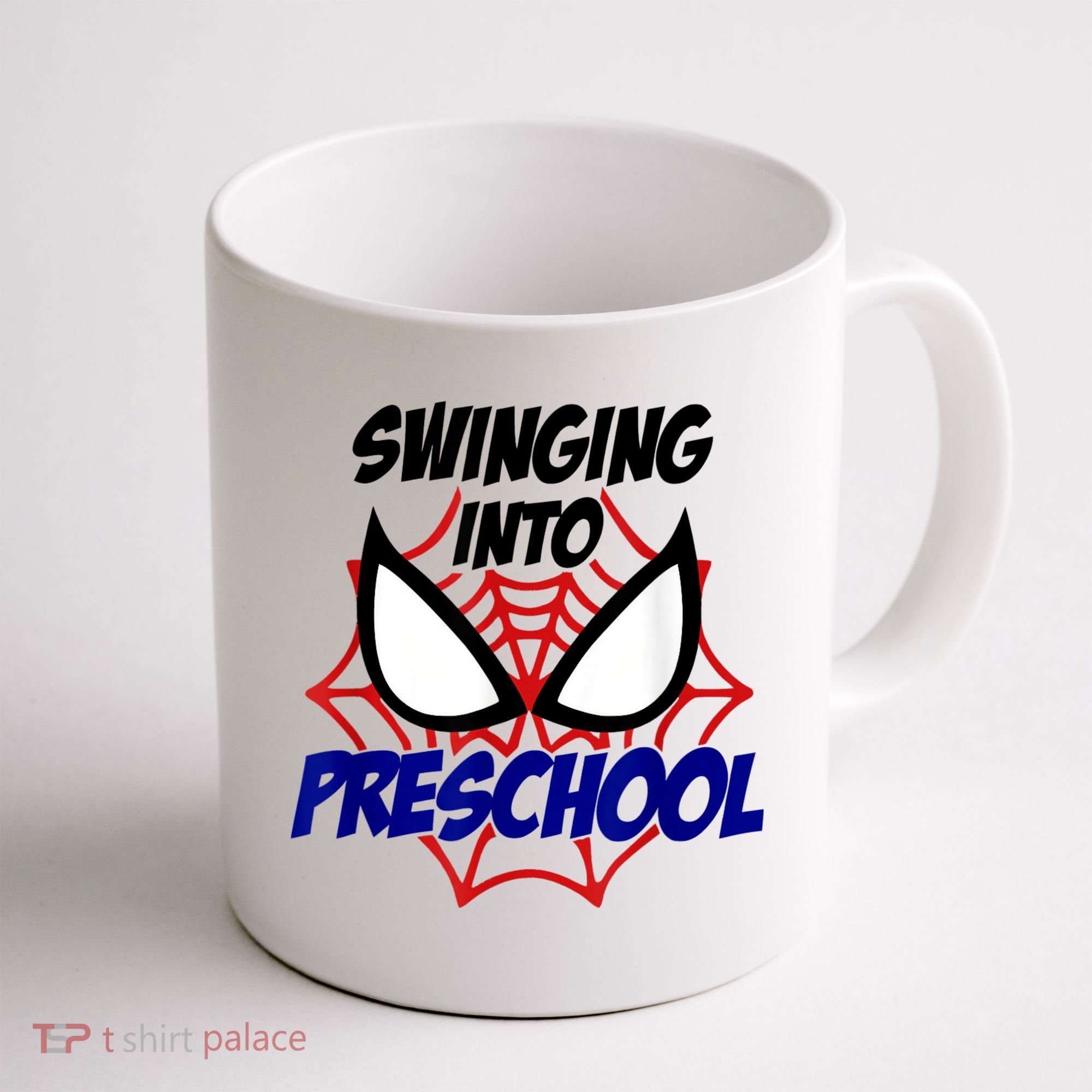 Swinging Into Preschool Shirt, Boys First Day Of PreK Coffee Mug