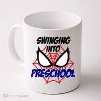 Swinging Into Preschool Shirt, Boys First Day Of PreK Coffee Mug thumb 0