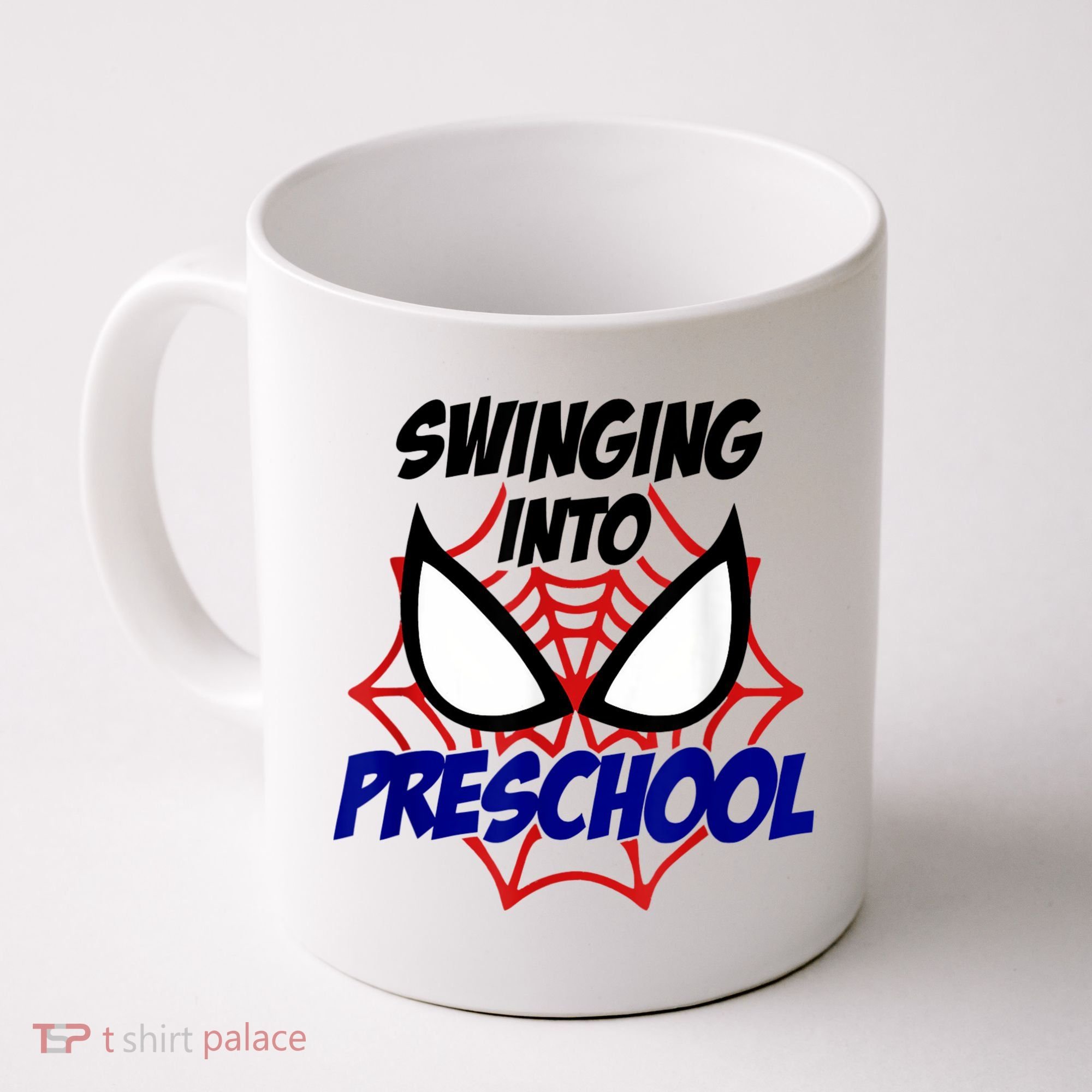 Swinging Into Preschool Shirt, Boys First Day Of PreK Coffee Mug