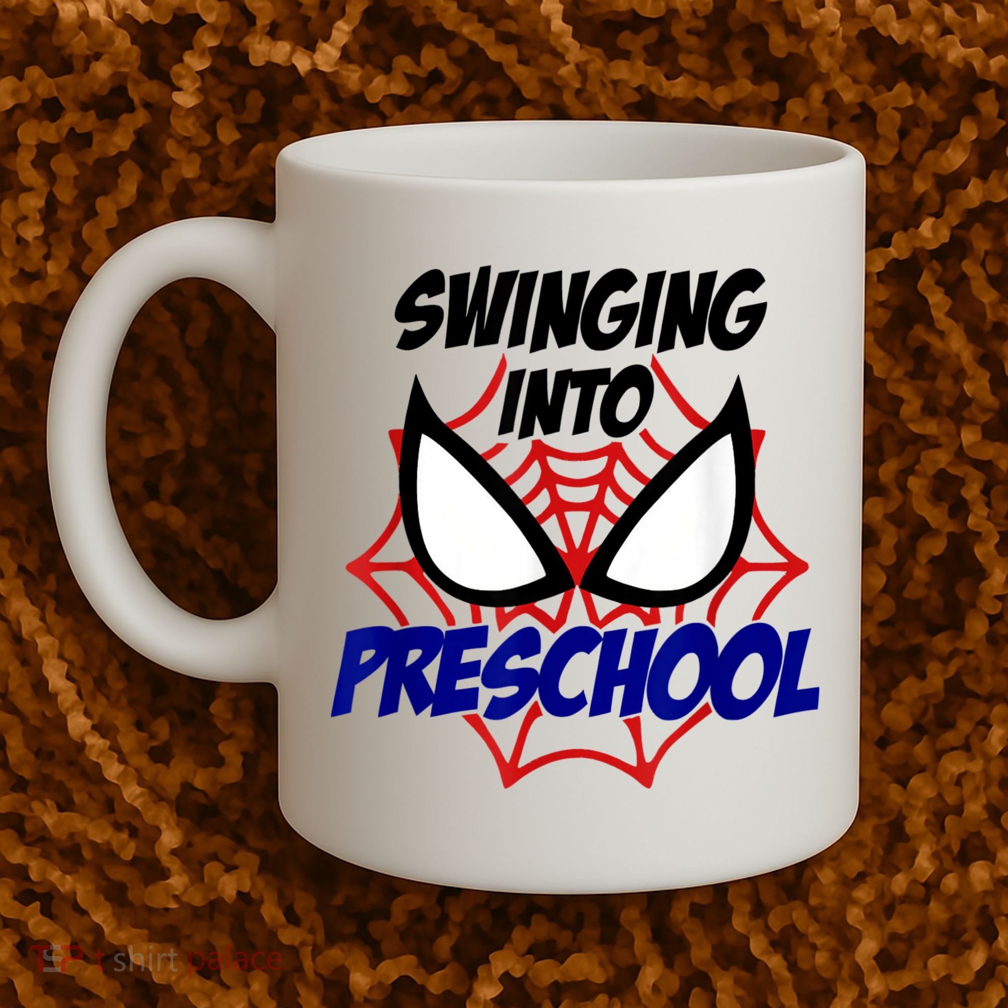 Swinging Into Preschool Shirt, Boys First Day Of PreK Coffee Mug