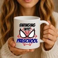 Swinging Into Preschool Shirt, Boys First Day Of PreK Coffee Mug thumb 3