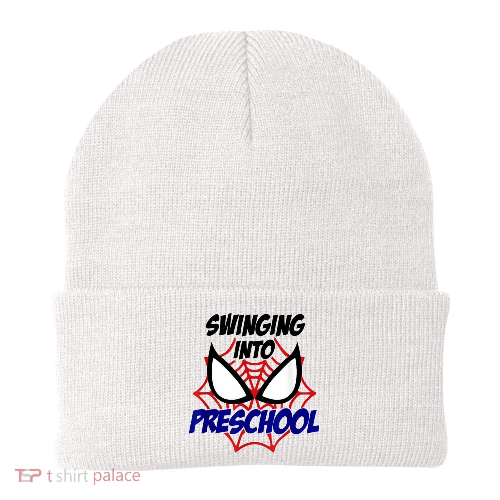Swinging Into Preschool Shirt, Boys First Day Of PreK Beanie