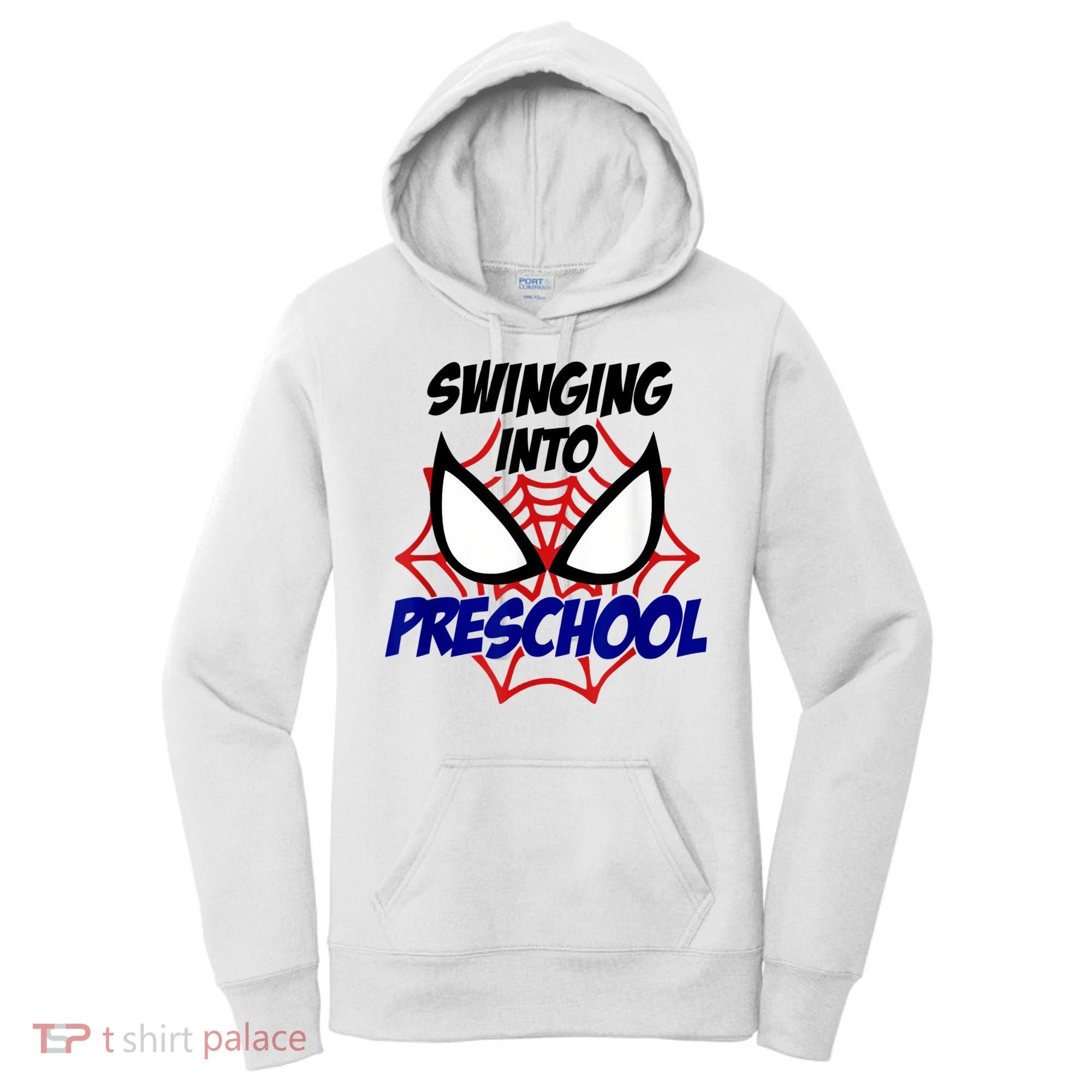 Swinging Into Preschool Shirt, Boys First Day Of PreK Women's Hoodie