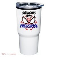 Swinging Into Preschool Shirt, Boys First Day Of PreK Tumbler thumb 0