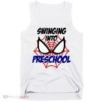 Swinging Into Preschool Shirt, Boys First Day Of PreK Tank Top thumb 0