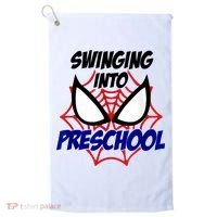 Swinging Into Preschool Shirt, Boys First Day Of PreK Golf Towel thumb 0