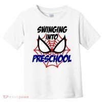 Swinging Into Preschool Shirt, Boys First Day Of PreK Toddler T-Shirt thumb 0