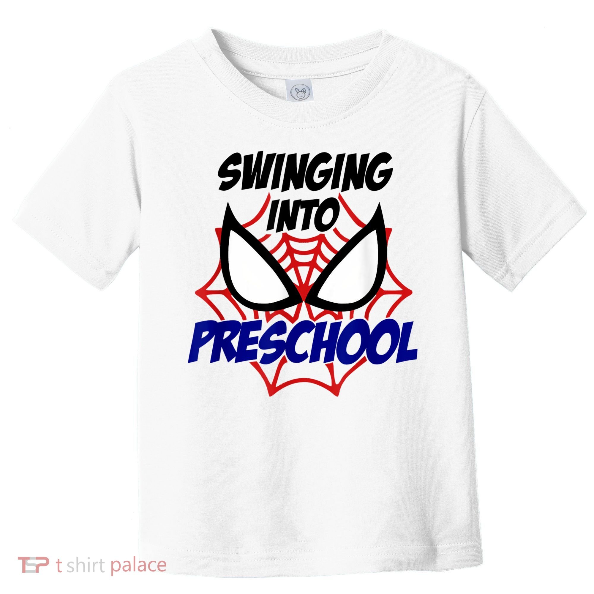 Swinging Into Preschool Shirt, Boys First Day Of PreK Toddler T-Shirt