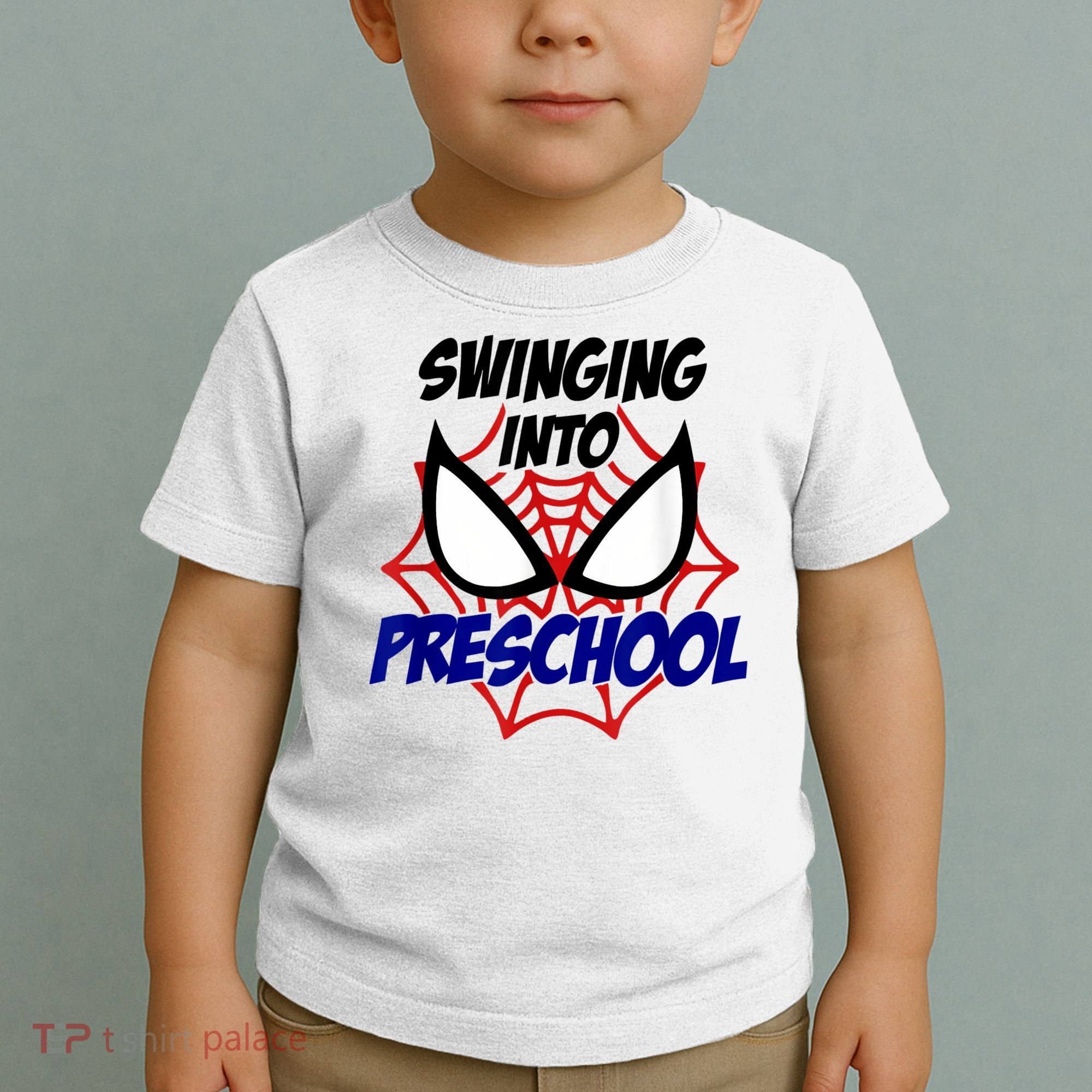 Swinging Into Preschool Shirt, Boys First Day Of PreK Toddler T-Shirt