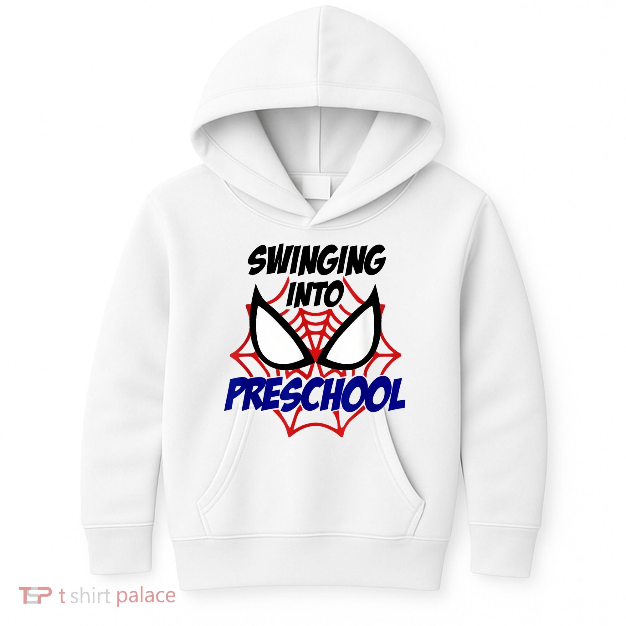 Swinging Into Preschool Shirt, Boys First Day Of PreK Kids Hoodie