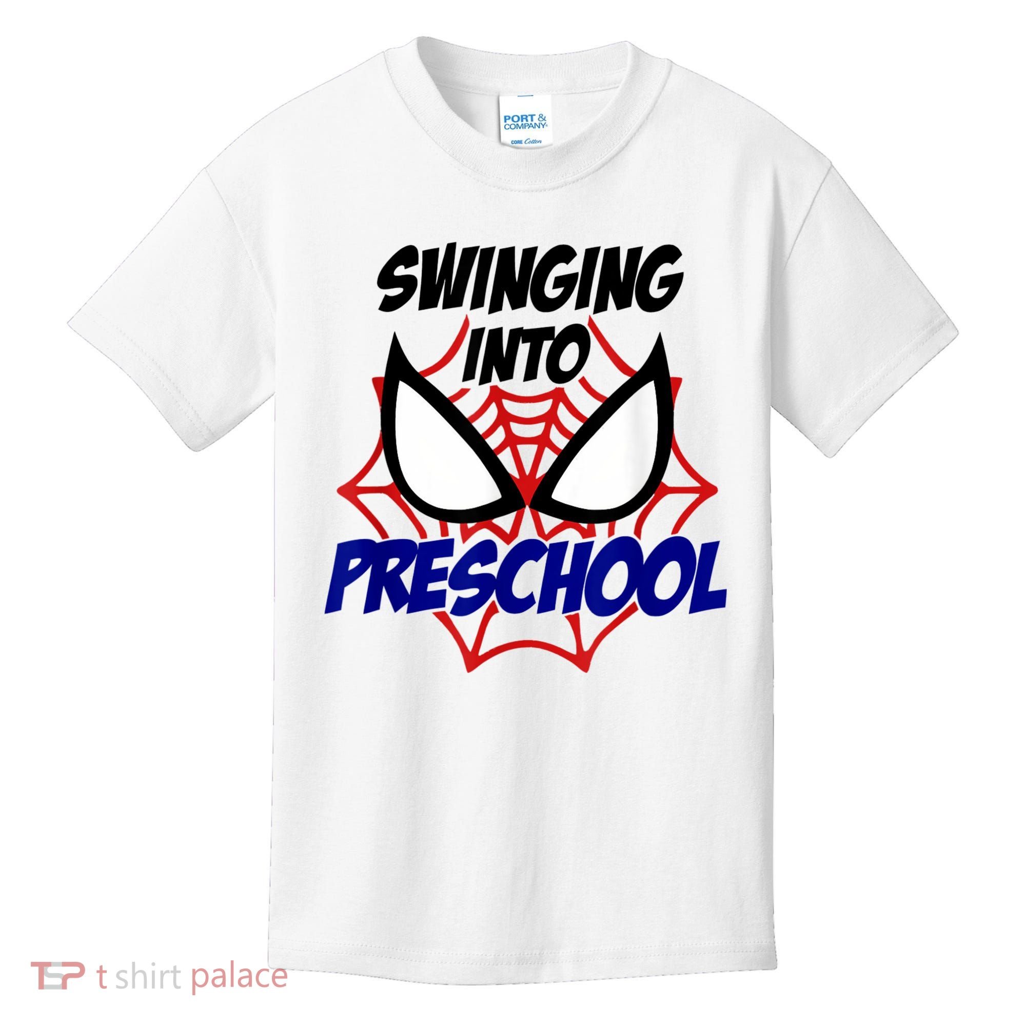 Swinging Into Preschool Shirt, Boys First Day Of PreK Kids T-Shirt