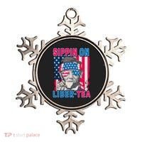 Sippin On Liberty 4th of July Abraham Lincoln Ornament thumb 0