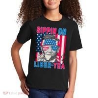Sippin On Liberty 4th of July Abraham Lincoln Kids T-Shirt thumb 2