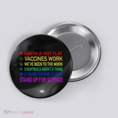 Science Is Real 8 Billion Trees Button