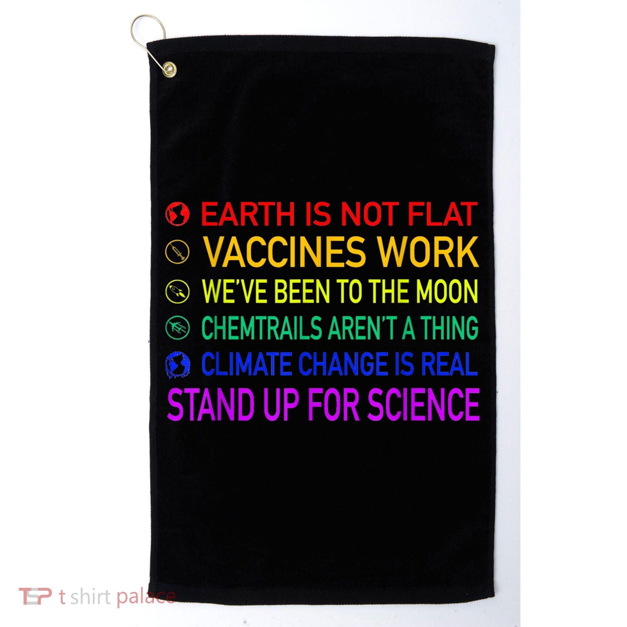 Science Is Real 8 Billion Trees Golf Towel