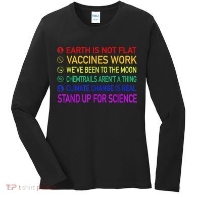 Science Is Real 8 Billion Trees Women's Long Sleeve Shirt