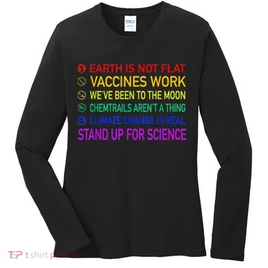 Science Is Real 8 Billion Trees Women's Long Sleeve Shirt