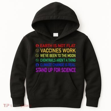 Science Is Real 8 Billion Trees Kids Hoodie