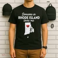 Someone In Rhode Island Loves Me Rhode Island Ri T-Shirt thumb 6
