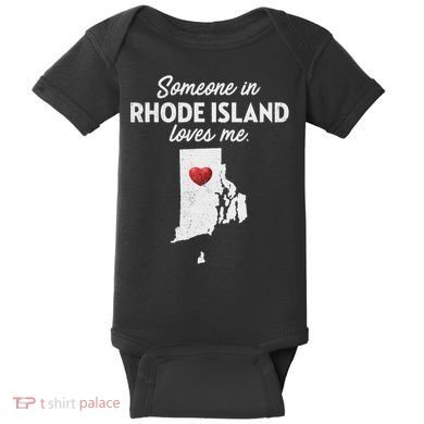 Someone In Rhode Island Loves Me Rhode Island Ri Baby Bodysuit