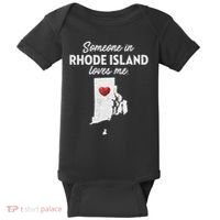 Someone In Rhode Island Loves Me Rhode Island Ri Baby Bodysuit thumb 0