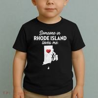 Someone In Rhode Island Loves Me Rhode Island Ri Toddler T-Shirt thumb 2