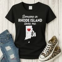 Someone In Rhode Island Loves Me Rhode Island Ri Women's T-Shirt thumb 3
