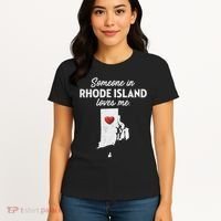 Someone In Rhode Island Loves Me Rhode Island Ri Women's T-Shirt thumb 4