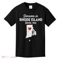 Someone In Rhode Island Loves Me Rhode Island Ri Kids T-Shirt thumb 0