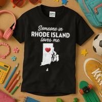 Someone In Rhode Island Loves Me Rhode Island Ri Kids T-Shirt thumb 3
