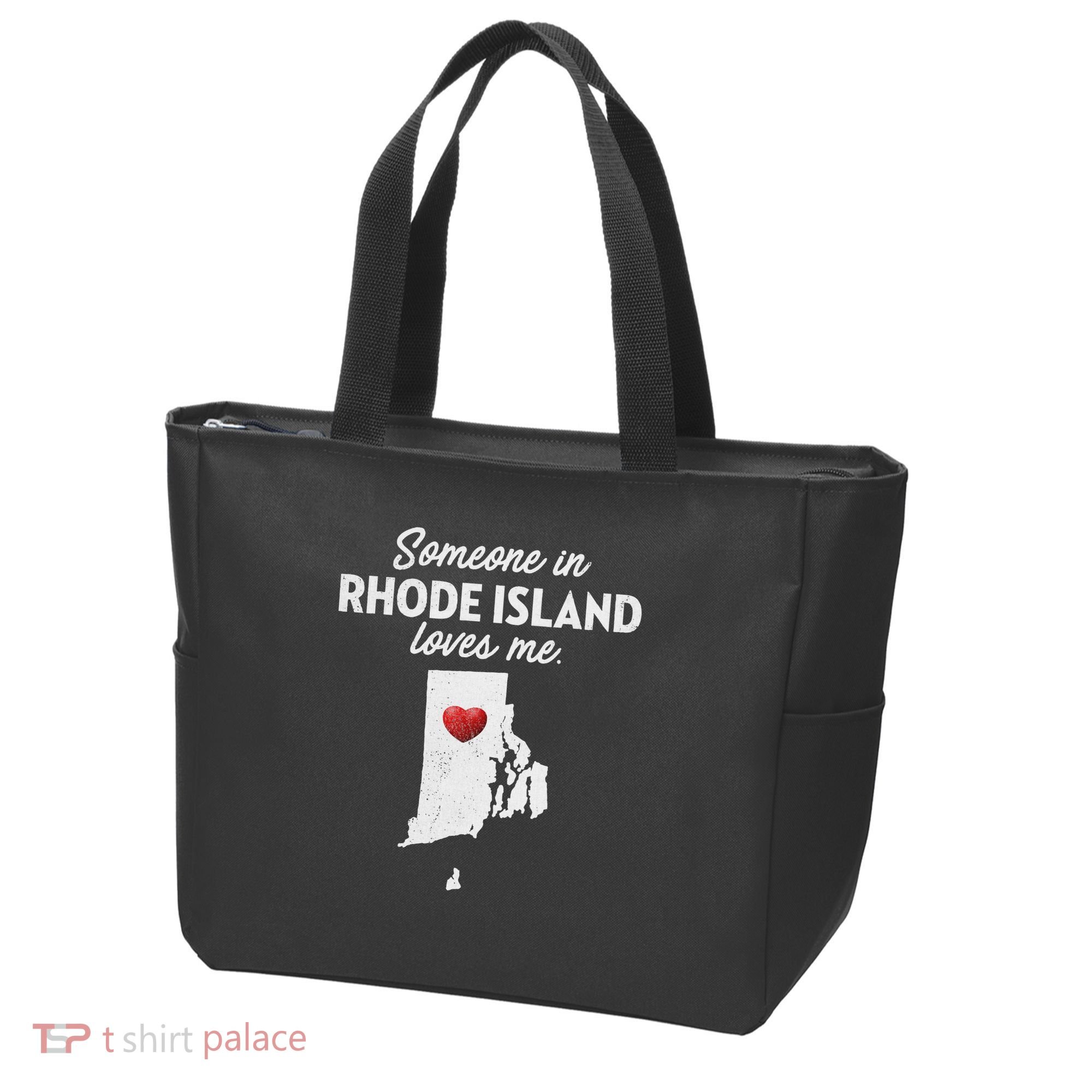 Someone In Rhode Island Loves Me Rhode Island Ri Tote Bag