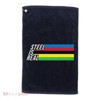 Steel Is Real Bike Golf Towel thumb 0