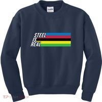 Steel Is Real Bike Kids Sweatshirt thumb 0