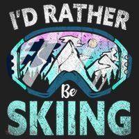 Skier Id Rather Be Skiing Mountains Ski Goggles Winter Ski Gift Hat thumb 2