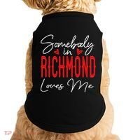 Somebody In Richmond Loves Me Virginia Relationship Matching Cute Gift Doggie Tank thumb 0