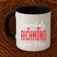 Somebody In Richmond Loves Me Virginia Relationship Matching Cute Gift Coffee Mug thumb 2