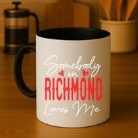 Somebody In Richmond Loves Me Virginia Relationship Matching Cute Gift Coffee Mug thumb 4