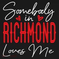 Somebody In Richmond Loves Me Virginia Relationship Matching Cute Gift Women's Hoodie thumb 2