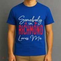 Somebody In Richmond Loves Me Virginia Relationship Matching Cute Gift T-Shirt thumb 3