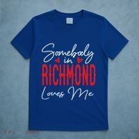 Somebody In Richmond Loves Me Virginia Relationship Matching Cute Gift T-Shirt thumb 5