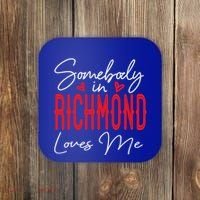 Somebody In Richmond Loves Me Virginia Relationship Matching Cute Gift Coaster thumb 0