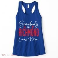 Somebody In Richmond Loves Me Virginia Relationship Matching Cute Gift Women's Tank Top thumb 0