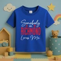 Somebody In Richmond Loves Me Virginia Relationship Matching Cute Gift Toddler T-Shirt thumb 3