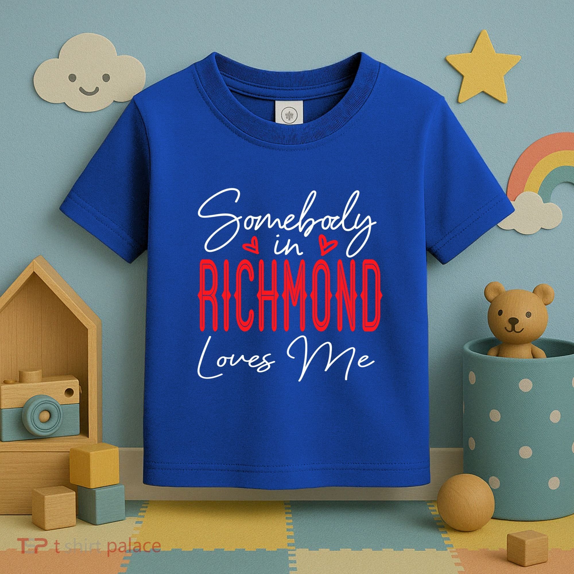 Somebody In Richmond Loves Me Virginia Relationship Matching Cute Gift Toddler T-Shirt
